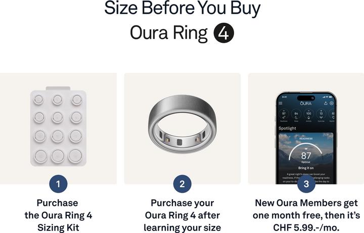 Actual product image Oura Ring 4 (11, Brushed Silver)
