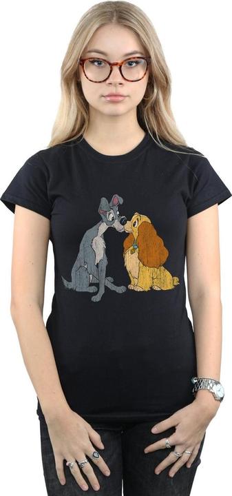 Produktbild Disney Lady And The Tramp Distressed Kiss TShirt (L)