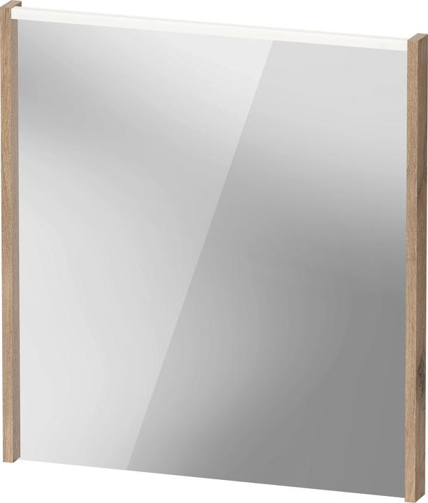 Actual product image Duravit D-Code mirror, LED light field top, 650x700mm, external light switch required, 5 W