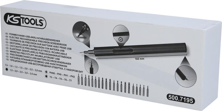 Produktbild KS Tools Werkzeuge-Maschinen GmbH Feinmechanik-USB-Akku-Schraubendreher (500.7195)
