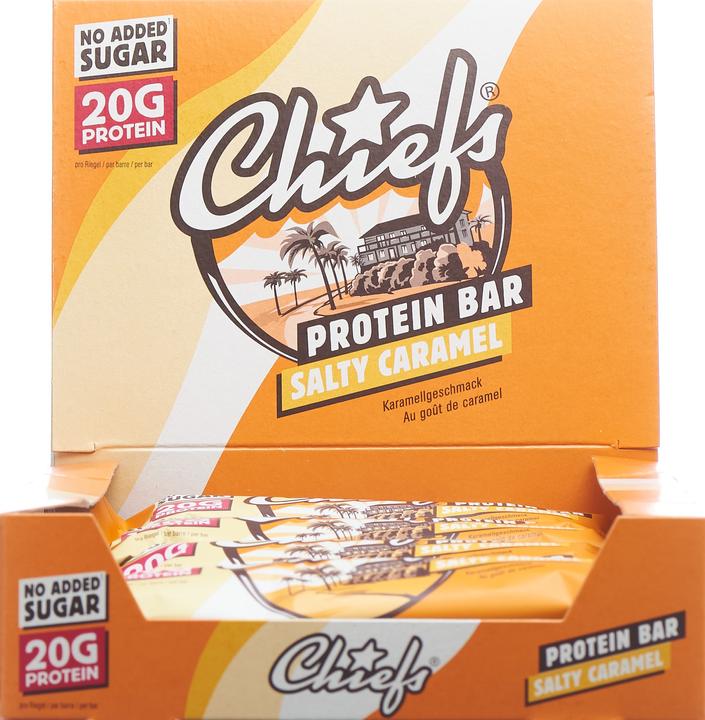Image du produit Chiefs Protein Bar (Caramel, 12 pcs, 660 g)