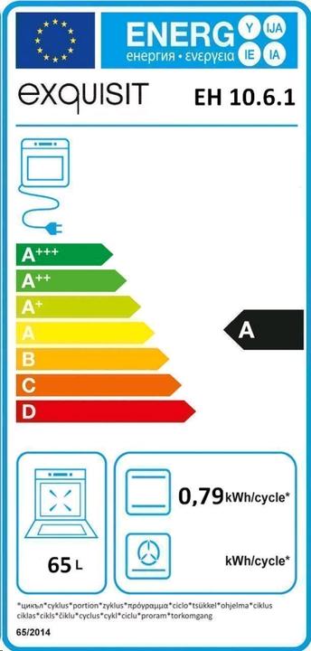Etichetta energetica Exquisit EH 10.6-4 bianco