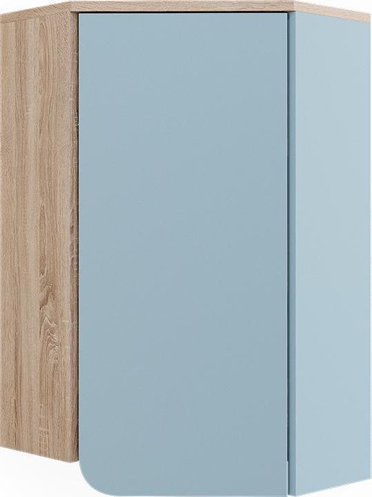 Immagine prodotto Vicco Armadietto da bagno Karen, blu-grigio/sonoma, 50 x 75 cm con porta e vani a giorno
