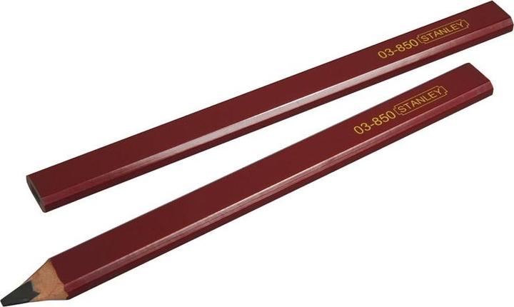 Produktbild Stanley 1-03-850 Carpenters Pencil with Soft Lead, Red