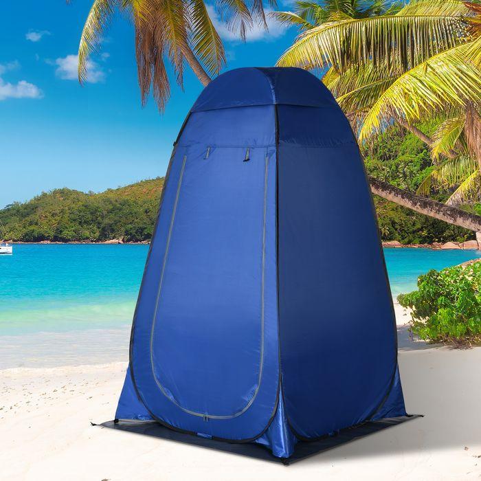 Produktbild Swisshandel24 Pop up Zelt Duschzelt Toilettenzelt Camping mit Tragetasche Mobile Outdoor Toilette Umkleidekabine 1 (Aufblasbares Zelt)
