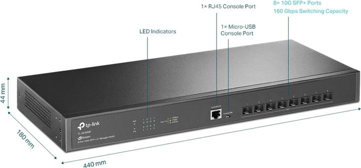 Image du produit TP-Link JetStream TL-SX3008F (8 Ports)