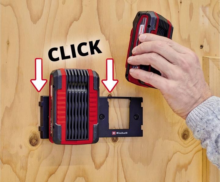 Actual product image Einhell PXC Battery Wall Mount