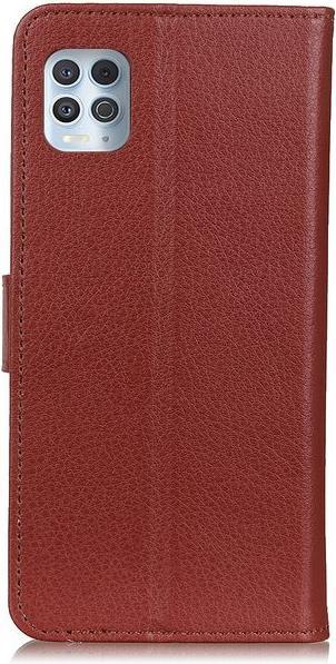 Actual product image MU Classic Litchi Leather Bookcover Series (Motorola Moto G100)