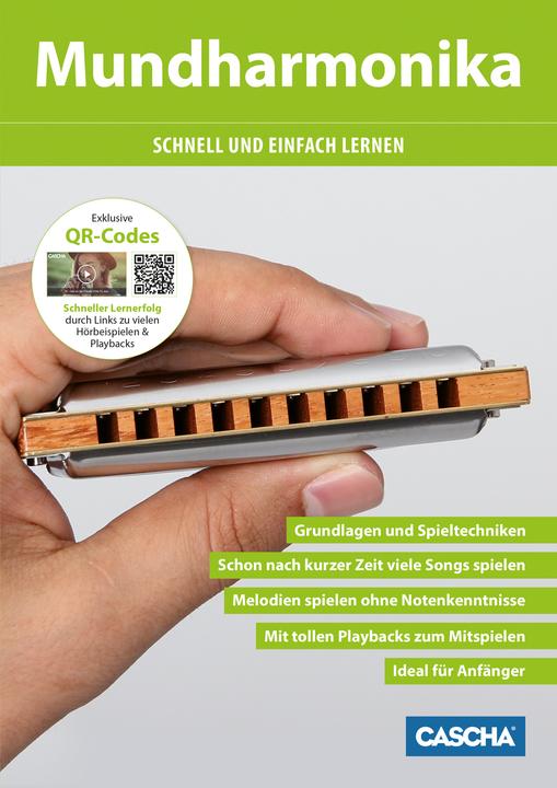 Produktbild Mundharmonika - Schnell und einfach lernen + MP3-CD (Deutsch, Cascha, Helmut Hage, 2016)