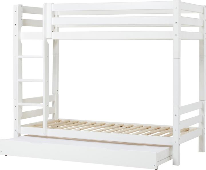 Produktbild Hoppekids Hohes Etagenbett ECO Luxury mit gerader Leiter und Liegefläche 90 x 200 cm für Einlegelatt (90 x 200 cm)