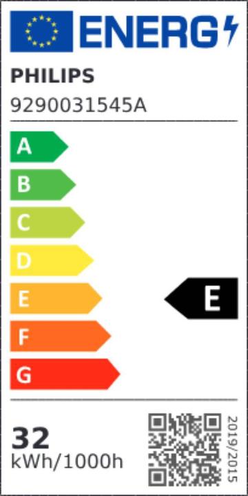 Energy Label Philips LED fluorescent tube (G13, 31.50 W, 3500 lm, 1 x, E)