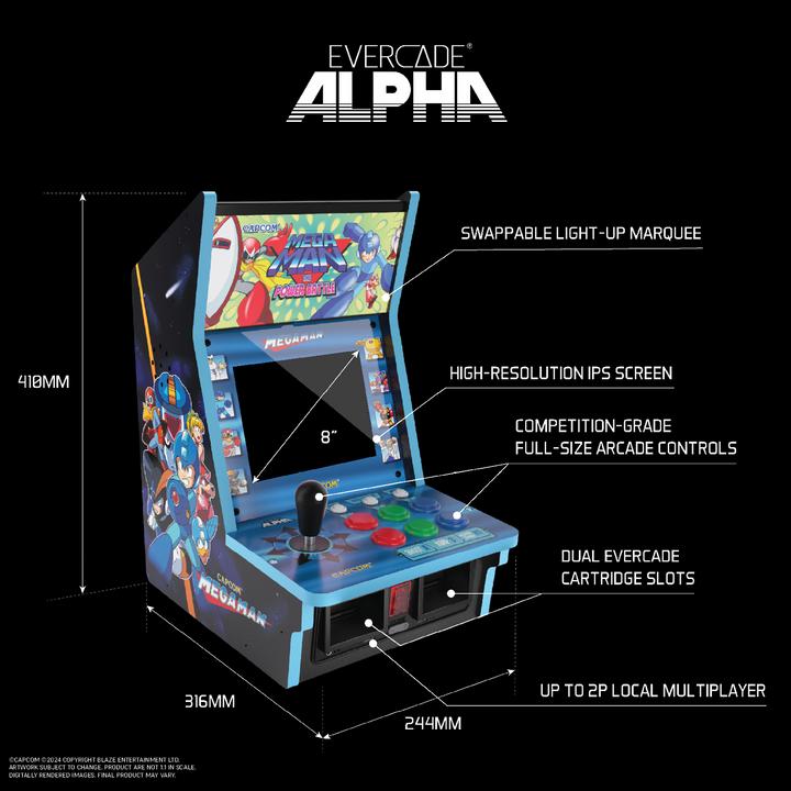 Image du produit Blaze Evercade Alpha Mega Man Bartop Arcade