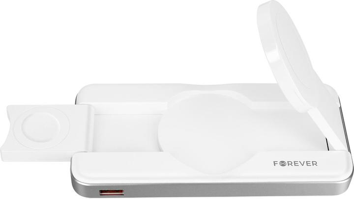 Produktbild Forever kabellose Powerbank MATB-300 10000 mAh 3in1 weiss (10000 mAh, 15 W)