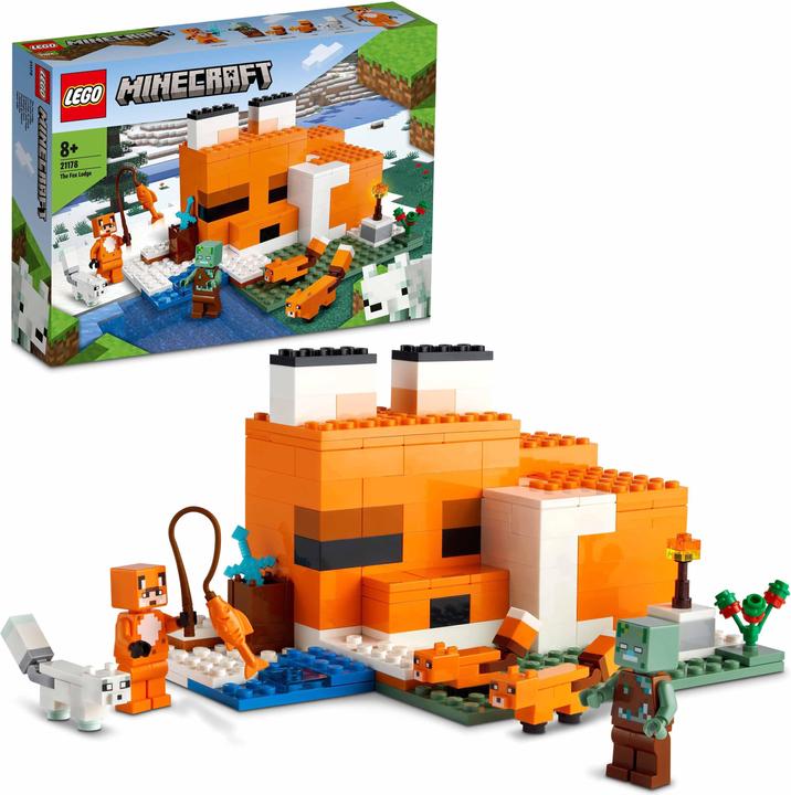 Produktbild LEGO Die Fuchs-Lodge (21178, LEGO Minecraft)