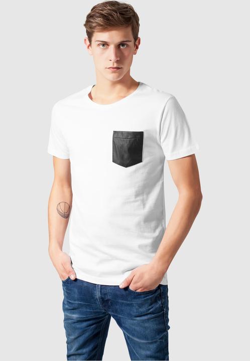 Actual product image Urban Classics Synthetic Leather Pocket Tee (M)