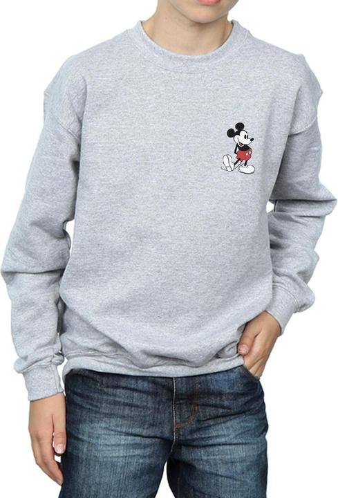 Actual product image Disney Boys Mickey Mouse Kickin Retro Chest Sweatshirt (128)