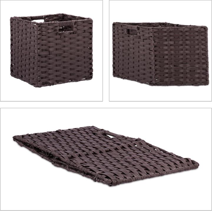 Produktbild Relaxdays 2x Aufbewahrungskorb (2 x, 32 x 30 x 31 cm)