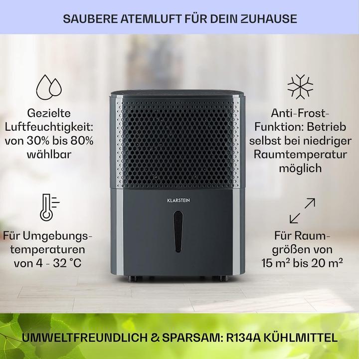 Produktbild Klarstein Luftentfeuchter & Luftreiniger (20 m², 10 l/24h)