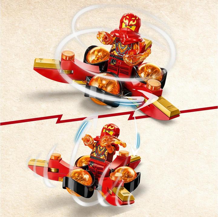 Actual product image LEGO 71777 Kai's Dragon Power Spinjitzu Flip (71777, LEGO Ninjago)