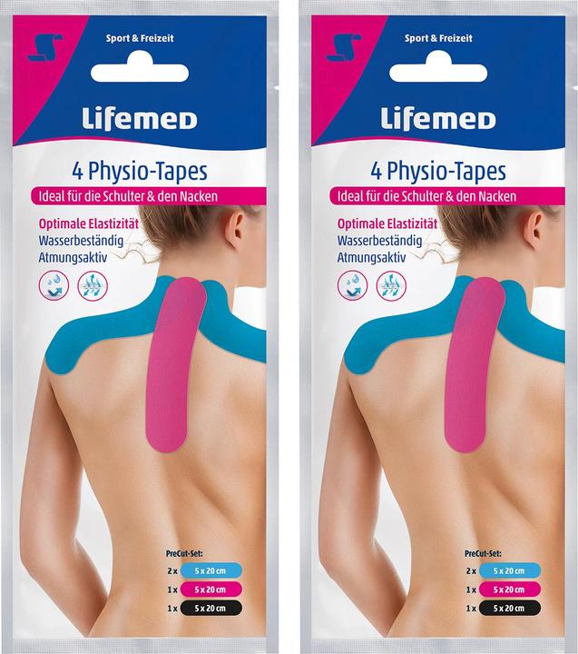 Lifemed Physio-Tapes für den Nacken, 4 Stück in 2 Grössen, 2er-Set (0.20 m)
