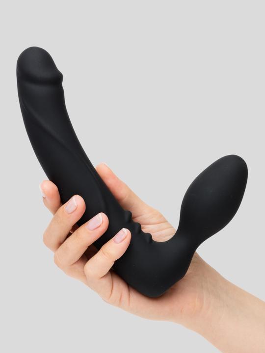 Tracey Cox Rechargeable Remote Control Girthy Strapless Strap-On (Black)