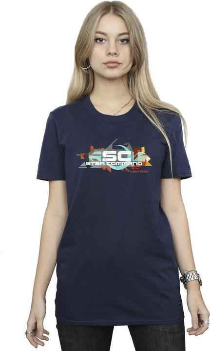Immagine prodotto Disney Lightyear Star Command Graphic Title Maglietta Ampia Donna (XXL)