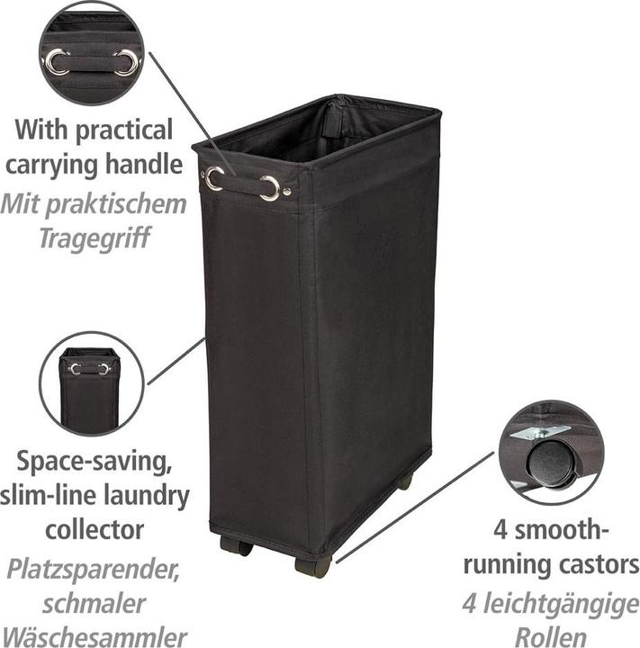 Actual product image Wenko Laundry bin black