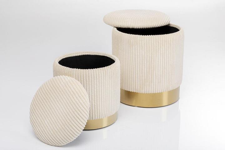 Kare Design Hocker Plush (2er-Set)