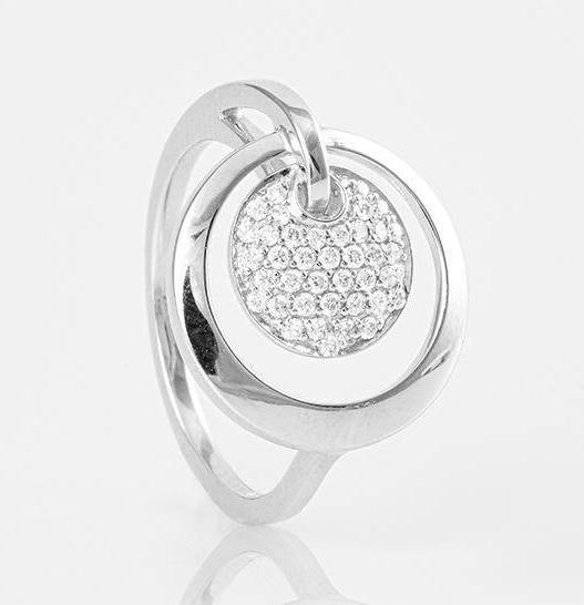 Image du produit Breuning BAGUE - BILLETTE. 0,239 Ct. H/si (62, Or 750/18 K)