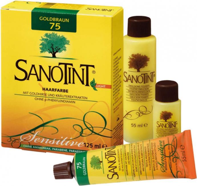 Produktbild Sanotint Sensitive Light Haarfarbe 75 goldbraun (75)