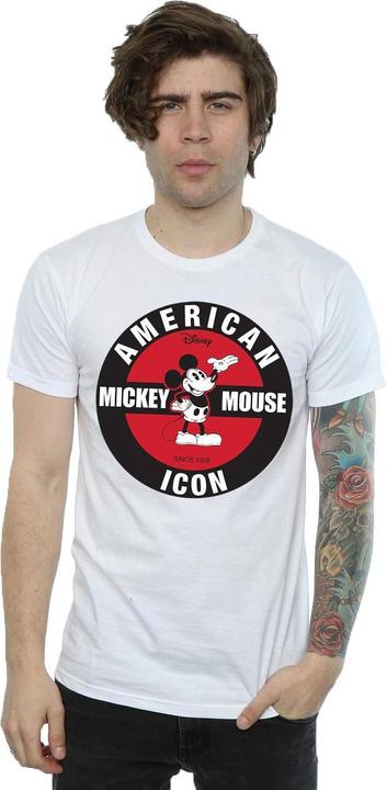 Actual product image Disney Mens Mickey Mouse American Icon T-Shirt (L)