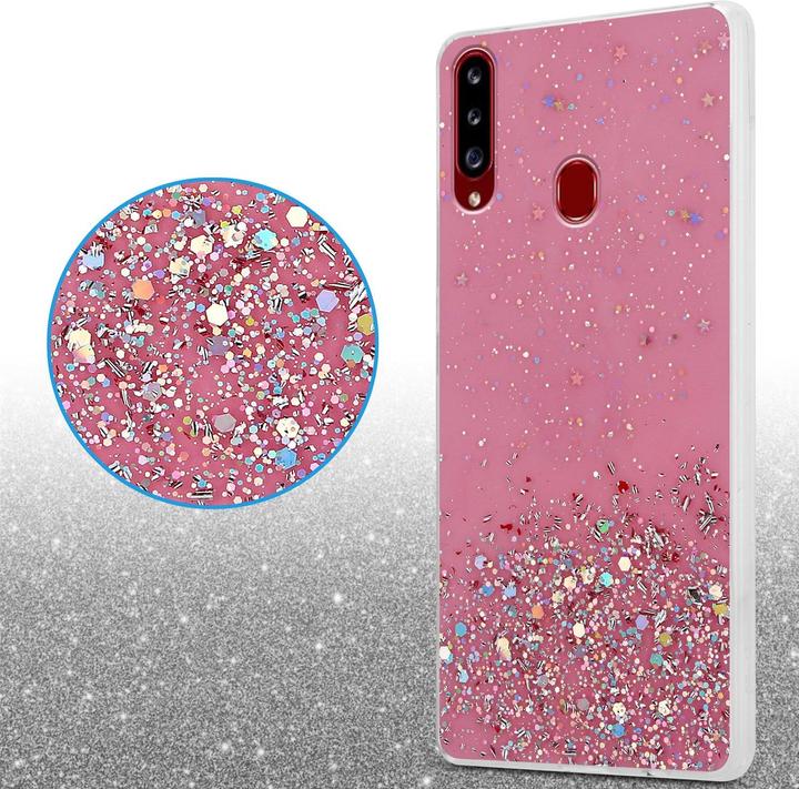 Actual product image Cadorabo TPU cover sparkling glitter (Samsung Galaxy A20s)