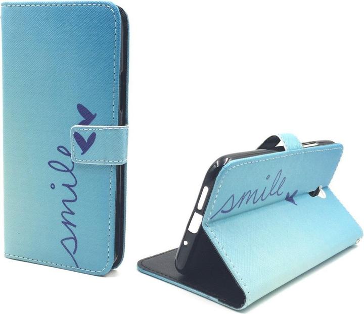 Actual product image König Design Protective Case for Lenovo ZUK Z1 Smile Blue Case Cover Cases + 1 Armour Protection Glass (Lenovo Zuk Z1)