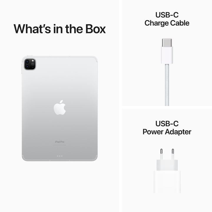 Actual product image Apple iPad Pro 2022 (4. Gen) (5G, 11", 2000 GB, Silver)