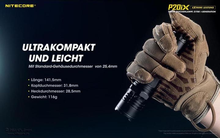Actual product image Nitecore P20iX - 4000 lumen (14 cm, 4000 lm)