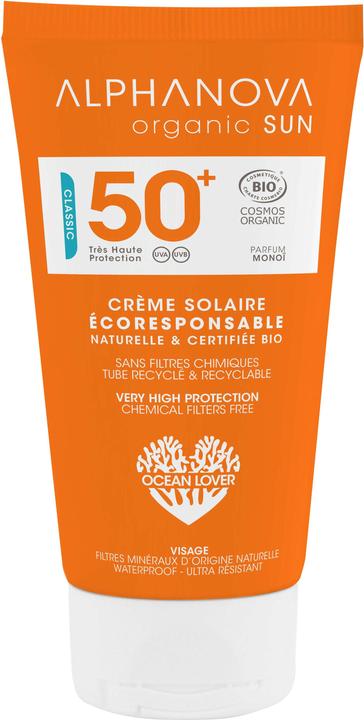 Alphanova SUN Sonnencreme Monoï Bio SPF50+ 50 ml (Sonnencreme Gesicht, SPF 50+, 50 ml, 73 g)