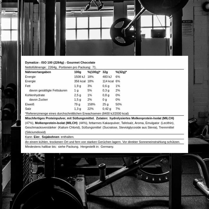 Produktbild Dymatize ISO 100 Hydrolyzed (Gourmet Chocolate, 1 Stk., 2264 g)