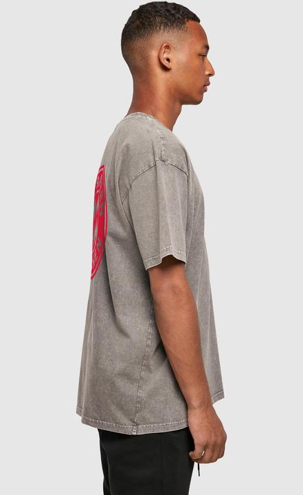 Actual product image FC Bayern München Mia San Mia Red Acid Washed Heavy Oversize Tee - 111611 (XS)