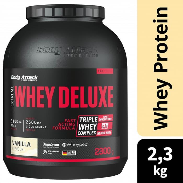 Produktbild Body Attack Extreme Whey Deluxe (2300g Dose) (Erdbeer, 1 Stk., 2300 g)