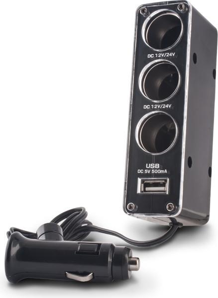 Actual product image Forever socket splitter 3in1 with USB cable CSS-03
