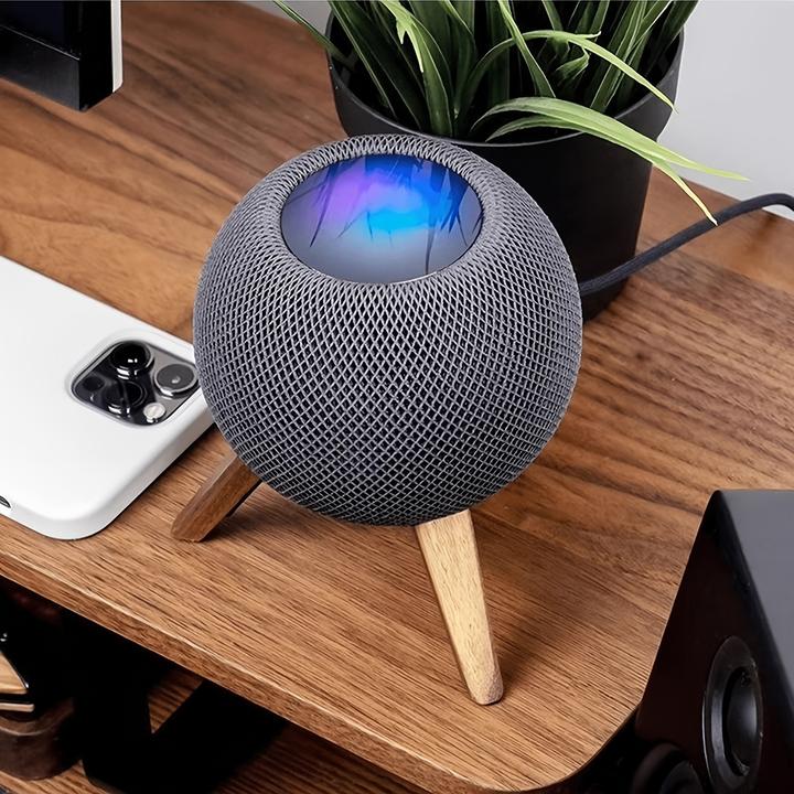 Produktbild PhoneLook Ständer für Apple HomePod Mini aus massivem Tripod Tischhalterung Metall Konstruktion (1 Stk., Ständer)