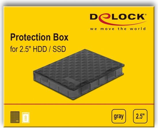 Actual product image Delock Protection box for 2.5? HDD / SSD grey