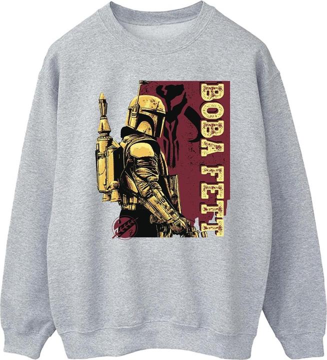 Actual product image Star Wars Mens The Book Of Boba Fett Western Style Sweatshirt (M)