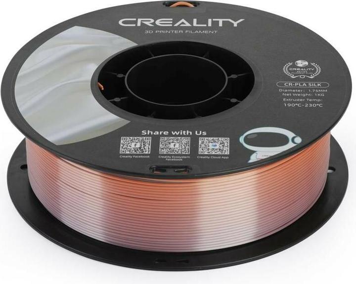 Actual product image Creality Filament PLA, Rainbow, 1.75 mm, 1 kg (PLA, 1.75 mm, 1000 g, Multicoloured)