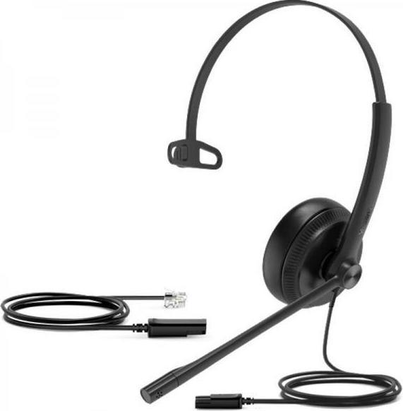 Actual product image Yealink YHS34 MONO - Wideband Headset with Leather Ear Cushion for IP Phones (Cable)