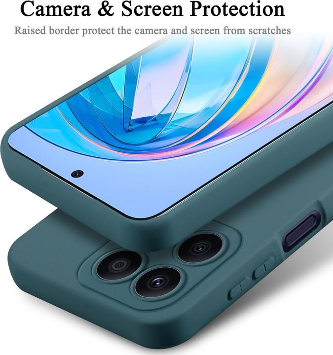 Actual product image Cadorabo Case for Honor x8a TPU in liquid protection silicone design (Honor X8a)