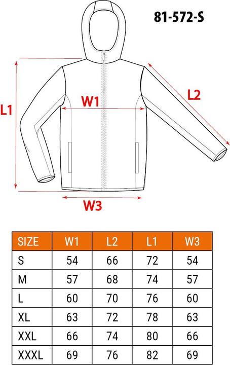 Nutritional values and ingredients Topex 3 in 1 premium fleece, wind and rain jacket, waterproof 10000 S (S)