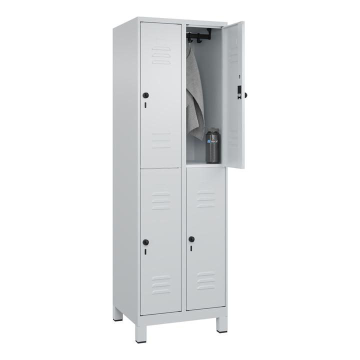 Image du produit C+P Vestiaire double Classic Plus, largeur de compartiment 30 cm, avec pieds