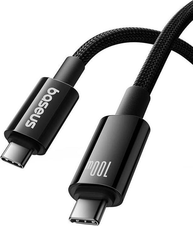 Produktbild Baseus Tungsten Gold USB-C 3.2 / USB-C 3.2 cable 100W 4K 60Hz 1.5m - black (1.50 m, USB 3.2)