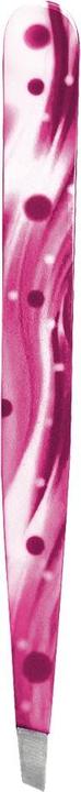 Hausmann Pinzette schräg Wellen pink